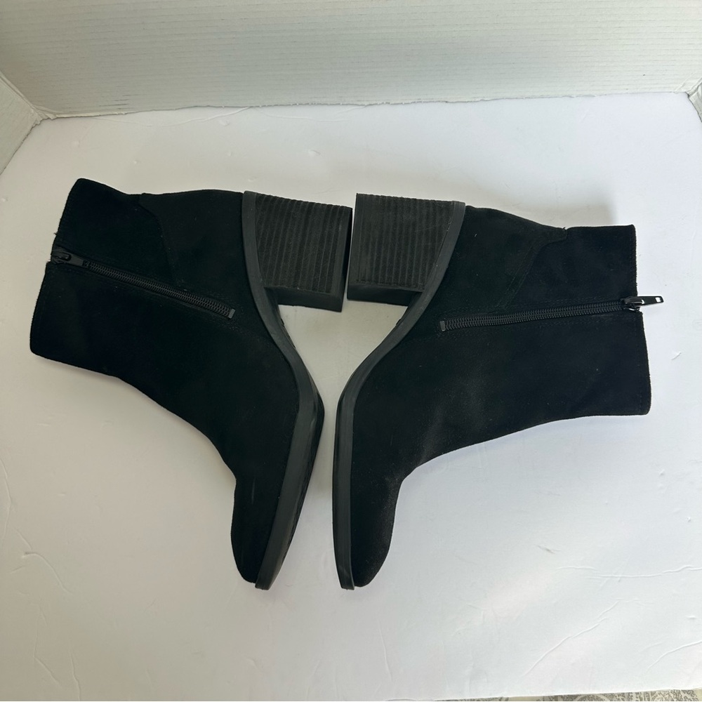 Zodiac Women’s Black Lucinda Ankle Square Toe Suede Look Boots- Size 8.5 - Picture 9 of 14